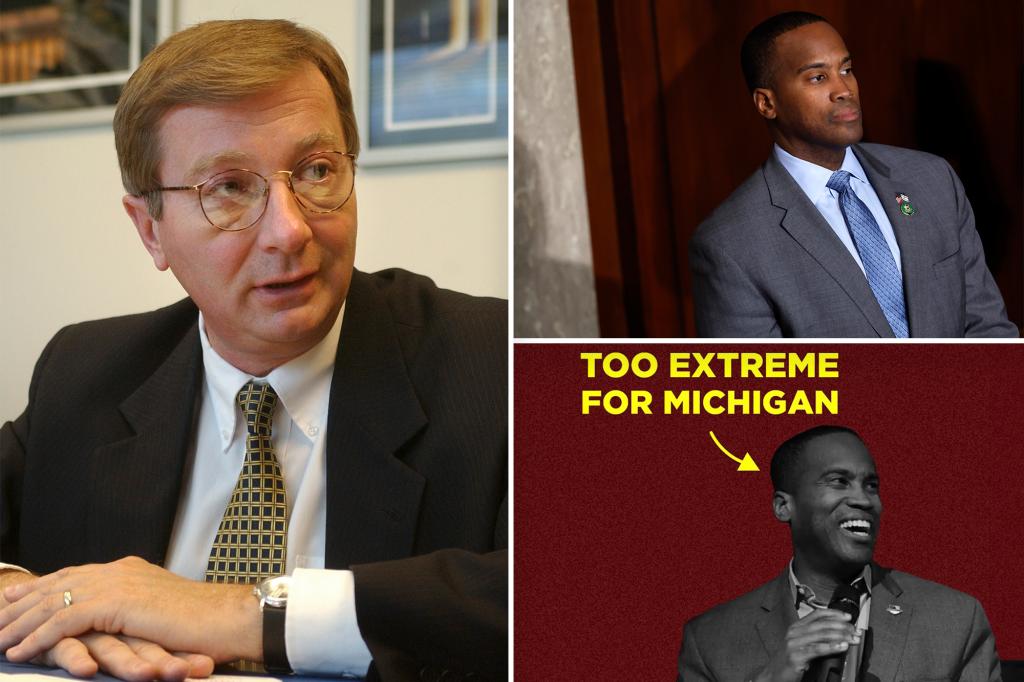 Michigan Democrat darkens skin of black Republican opponent in online fundraising image