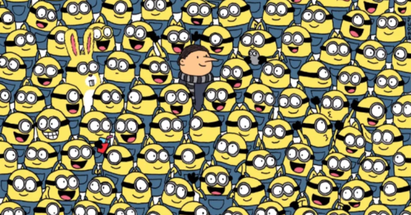 Optical illusion: discover three bananas in this image full of minions