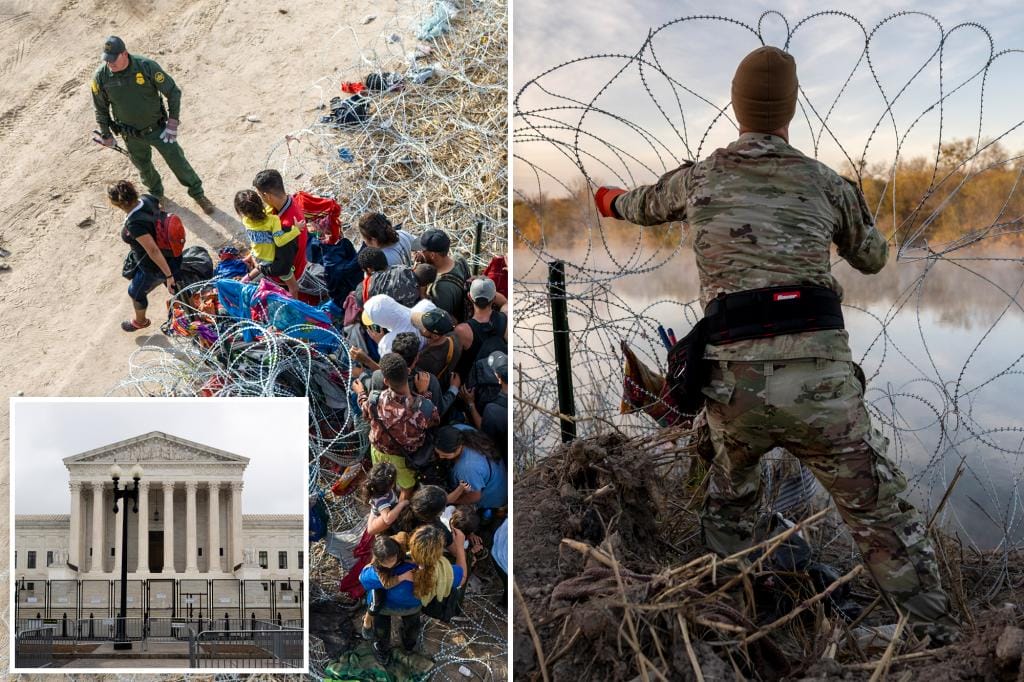 Supreme Court allows federal agents to cut barbed wire installed in Texas on the US-Mexico border