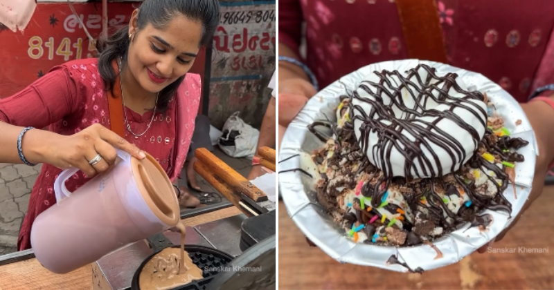 Surat vendor's innovative 'Waffle Bhel' creation creates buzz on the internet, would you try it?