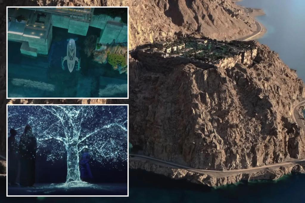 Take a look inside the proposed 'inverted skyscraper' hidden in the mountains of Saudi Arabia