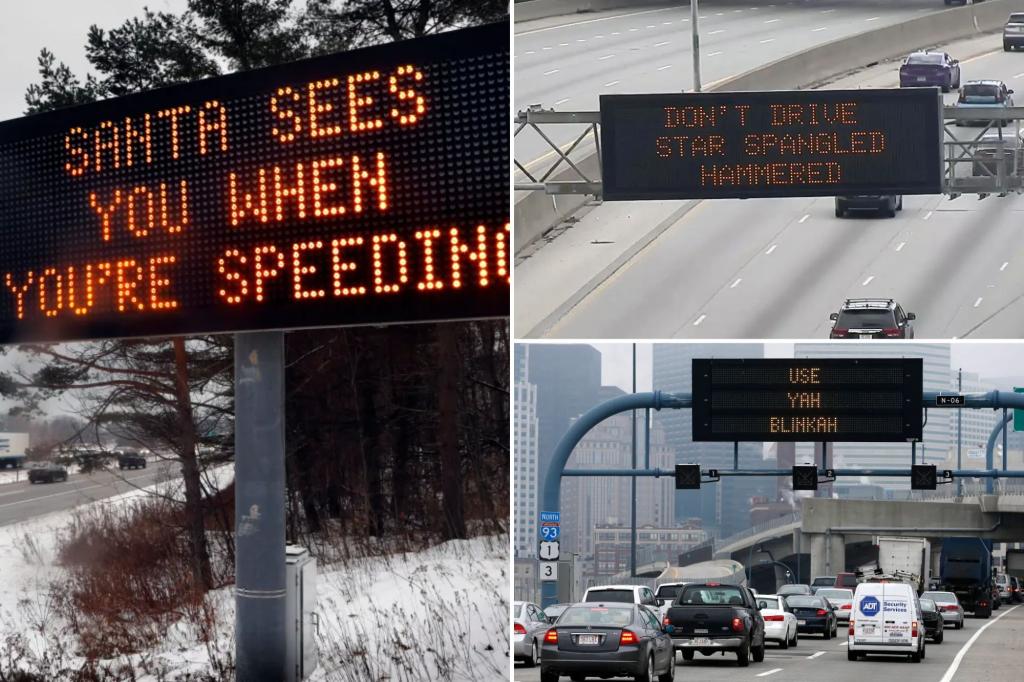 Tough people?  Feds End 'Fun' Highway Signs to Prioritize Safety