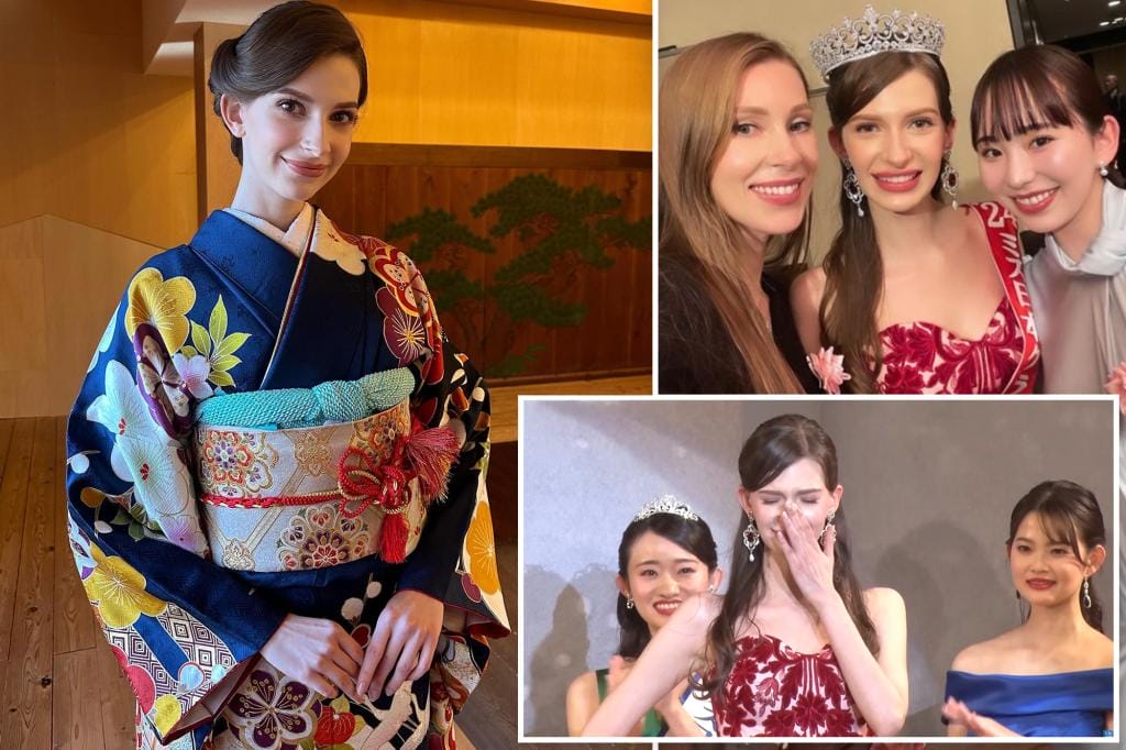 Ukrainian-born model crowned Miss Japan, but critics question whether she is Japanese enough