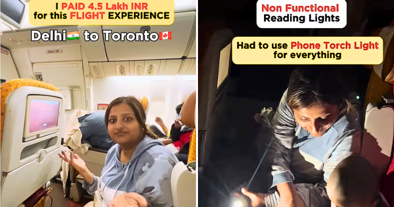 Woman pays Rs 4.5 lakh for Delhi-Toronto flight, finds 'broken seats' and 'no entertainment system'