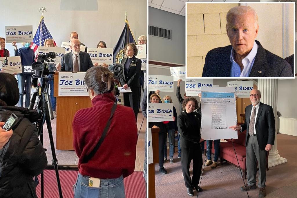 Writing in Joe Biden: New Hampshire Democrats mount 'unprecedented' primary effort