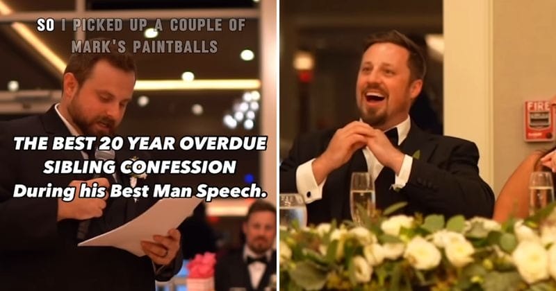 20-year-old secret revealed during his brother's wedding