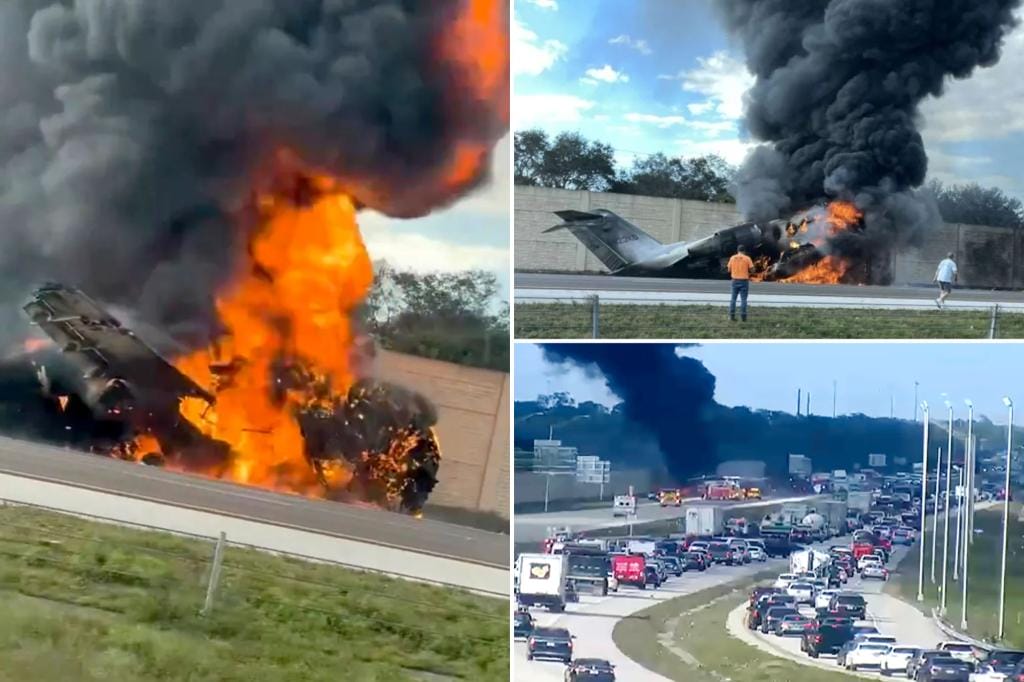 Audio captures the moment a small plane loses both engines before crashing on a Florida highway, killing 2 people