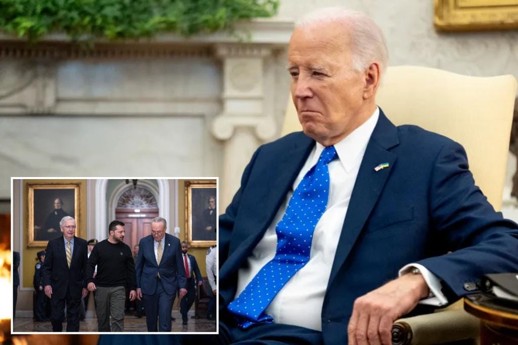 Biden says it's "close to criminal negligence" for Congress to fail to pass Ukraine aid bill