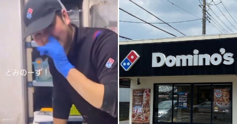 Domino's employee in Japan touched pizza dough after picking his nose