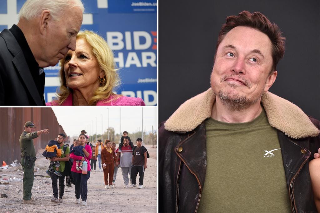 Elon Musk claims Biden allowed surge in immigrants to boost Democratic voter rolls: 'Import as many votes as possible'