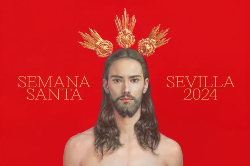 'Gay Christ' poster sparks outrage in Spain as some say depiction of Jesus appears 'homoerotic'