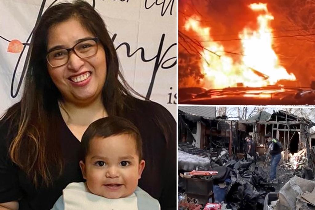 Heroine mom, 31, dies with baby in house fire after rescuing her other two children