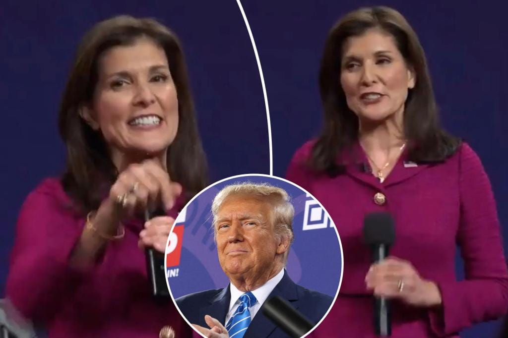 Nikki Haley criticizes her Republican rival Donald Trump during her surprise appearance on 'SNL'