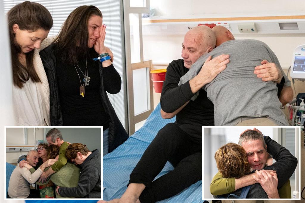 The video shows rescued Israeli hostages tearfully reunited with their loved ones after months of cooking for their captors.