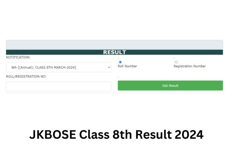 JKBOSE Class 8th Result 2024